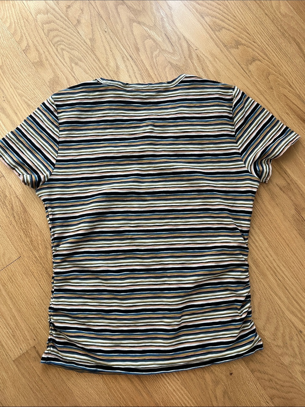 Veronica Beard Multi-Stripe Short Sleeve Tee - Picture 9 of 13